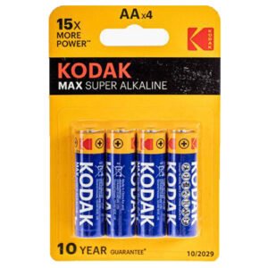 4 ks batérie alkalické Kodak AA Kodak Poľovnícke potreby