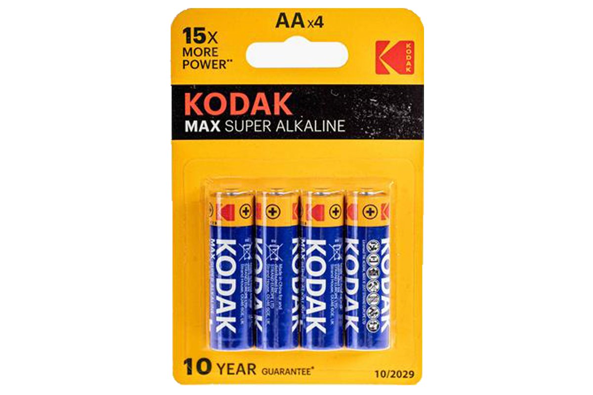 4 ks batérie alkalické Kodak AA Kodak Poľovnícke potreby