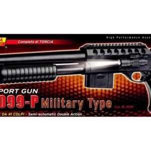 Airsoftová zbraň V-1099 MILITARY TYPE with Torch Villa Giocattoli Poľovnícke potreby