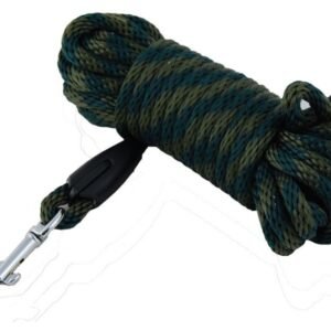 Farbiarska šnúra popruhová - guľatá 8m (zelená / hnedá farba) ZUBÍČEK Poľovnícke potreby