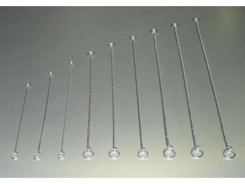 Obojok retiazkový DeLuxe strieborný