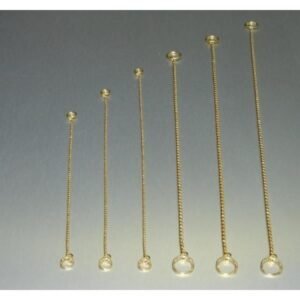 Obojok retiazkový DeLuxe zlatý 35 cm Dogtrace Poľovnícke potreby