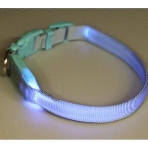 Obojok svietiaci syntetický popruh 28-38 cm Dogtrace Poľovnícke potreby