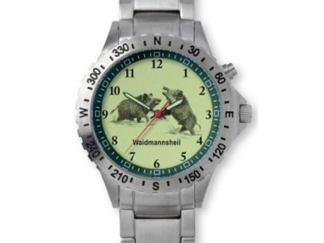 Poľovnícke hodinky Greiner nerezový remienok/diviaky Greiner Poľovnícke potreby