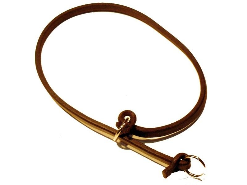 Sťahovací obojok z guľatej kože - dĺžka 45cm ZUBÍČEK Poľovnícke potreby