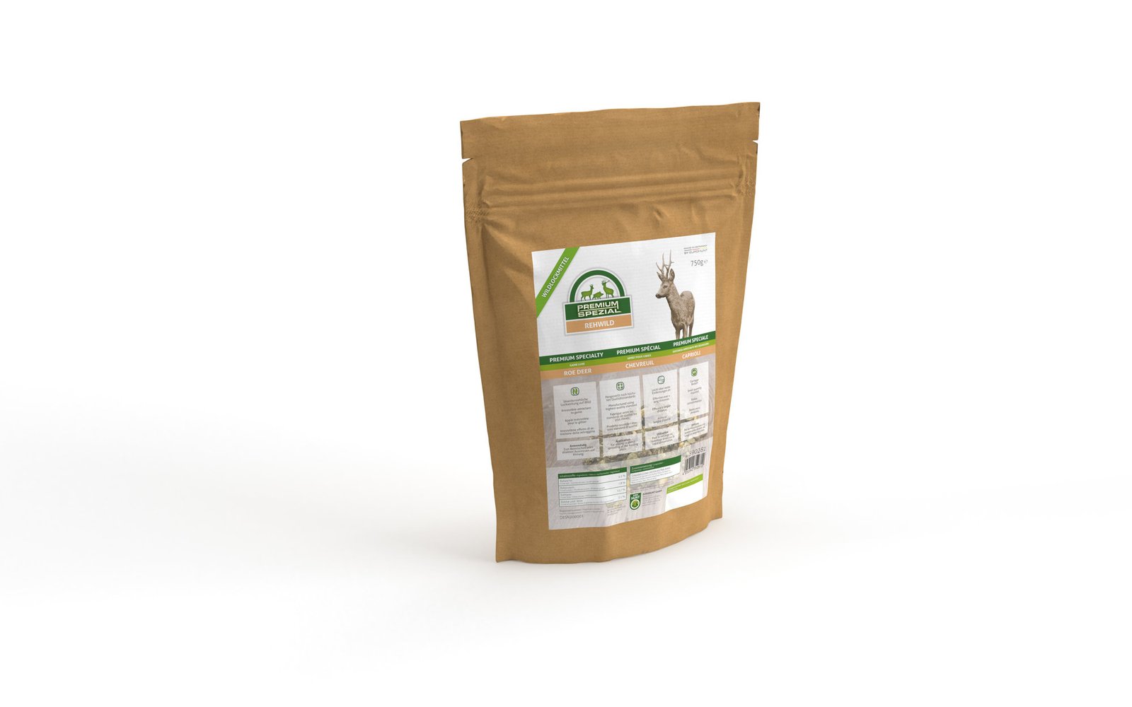 Vnadidlo na srnčiu zver - granulát Premium Špeciál 750g EUROHUNT Poľovnícke potreby