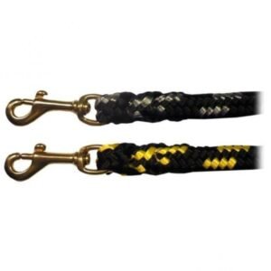 Vodítko duté lano mosadzná spona 18 mm x 150 cm šedá Dogtrace Poľovnícke potreby