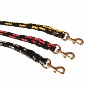 Vodítko duté lano mosazná spona 12 mm x 150 cm šedé Dogtrace Poľovnícke potreby