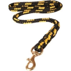 Vodítko duté lano mosazná spona 18 mm x 150 cm žltá Dogtrace Poľovnícke potreby