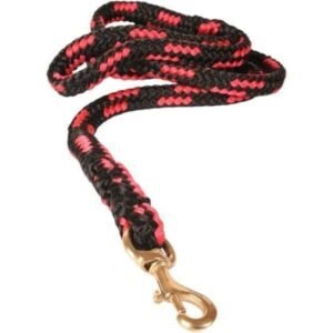 Vodítko duté lano mosazná spona 18 mm x 400 cm červené Dogtrace Poľovnícke potreby