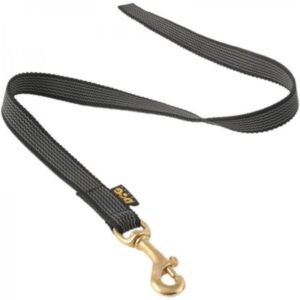 Vodítko pogumované mosadzná spona čierne 12 mm x 80 cm Dogtrace Poľovnícke potreby