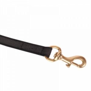 Vodítko pogumované mosazná spona čierne 20 mm x 400 cm Dogtrace Poľovnícke potreby