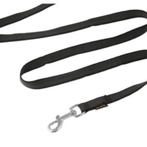 Vodítko pogumované strieborná spona čierne 12 mm x 80 cm Dogtrace Poľovnícke potreby