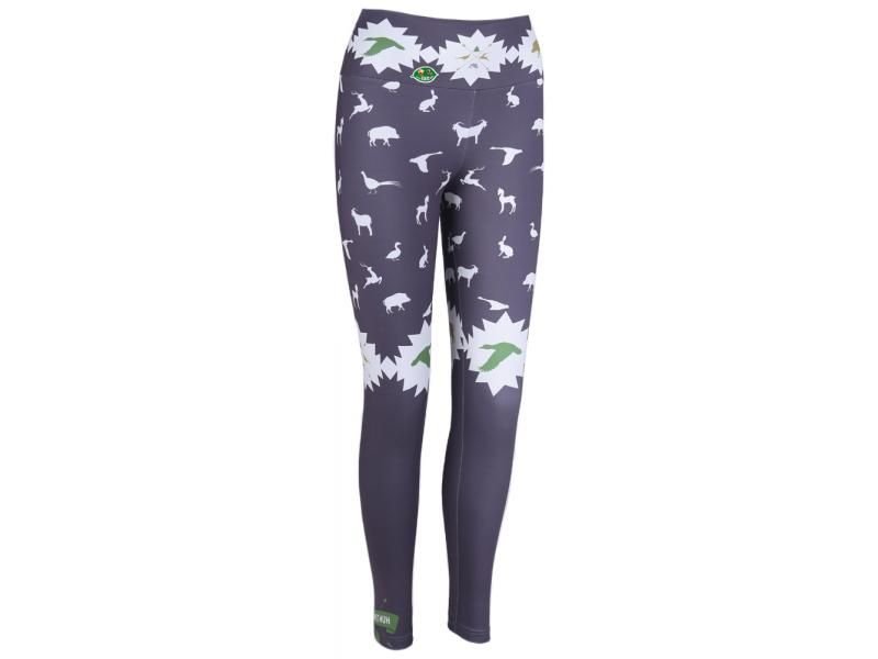 Dámske poľovnícke legíny TETRAO s motívom zvieratá M TETRAO Poľovnícke potreby