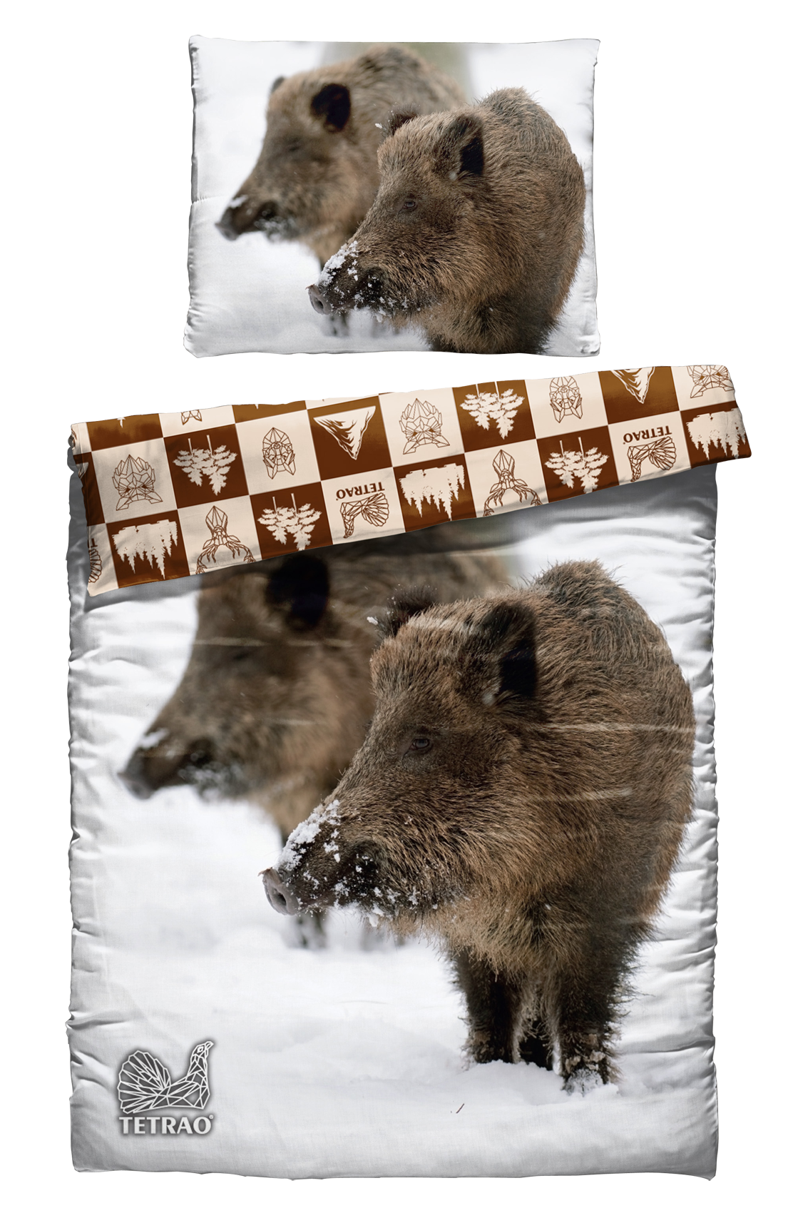 Obojstranné obliečky so zipsom TETRAO - diviaky TETRAO Poľovnícke potreby
