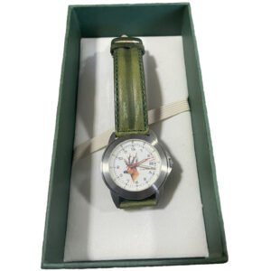 Poľovnícke hodinky s kalendárom kožený remienok/hlava srnca Greiner Poľovnícke potreby