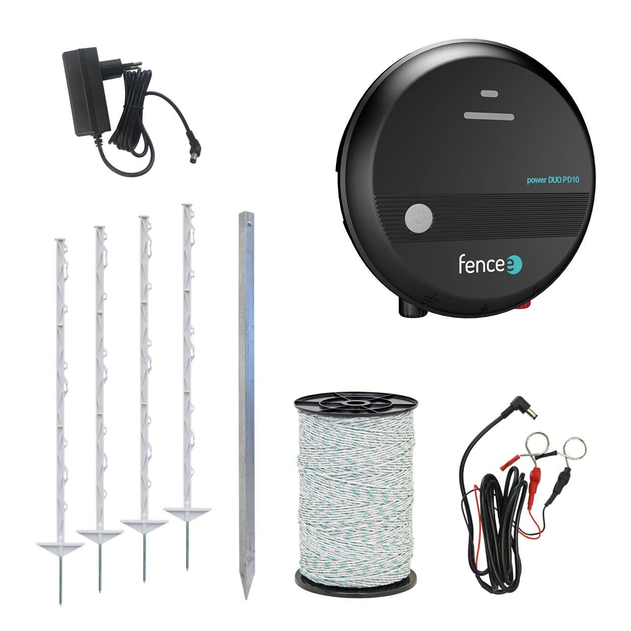 Set elektrického ohradníka Fencee DUO PD30 - inštalácia do 400 m vhodný pre kone
